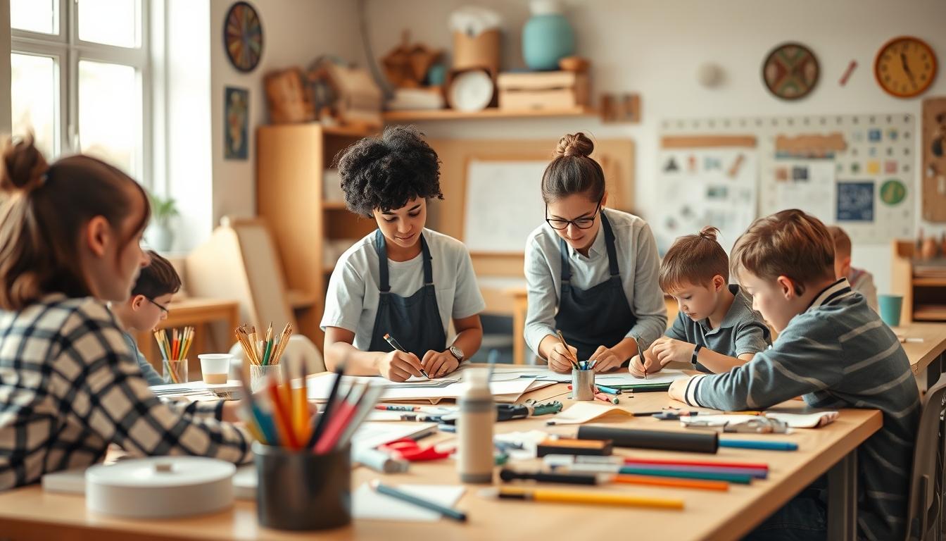 Student using learning strategies while studying