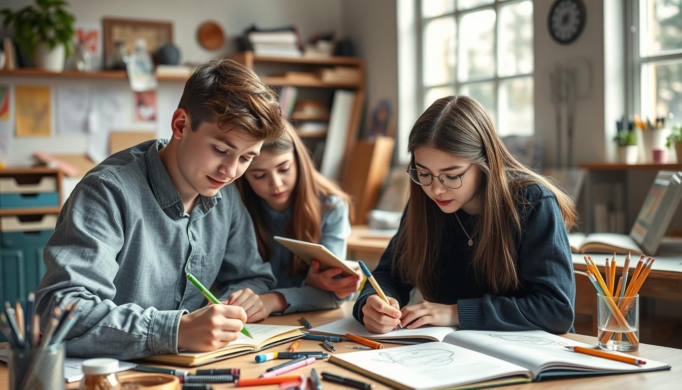 Student using online courses for flexible education